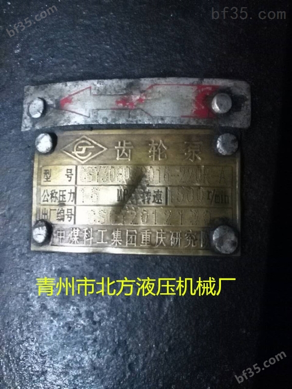 中煤长江双联泵CBY3080/2016-220R-A