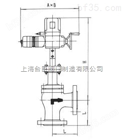 高压电动调节阀,ZAZS电动高压角型调节阀，上海台臣品牌厂家